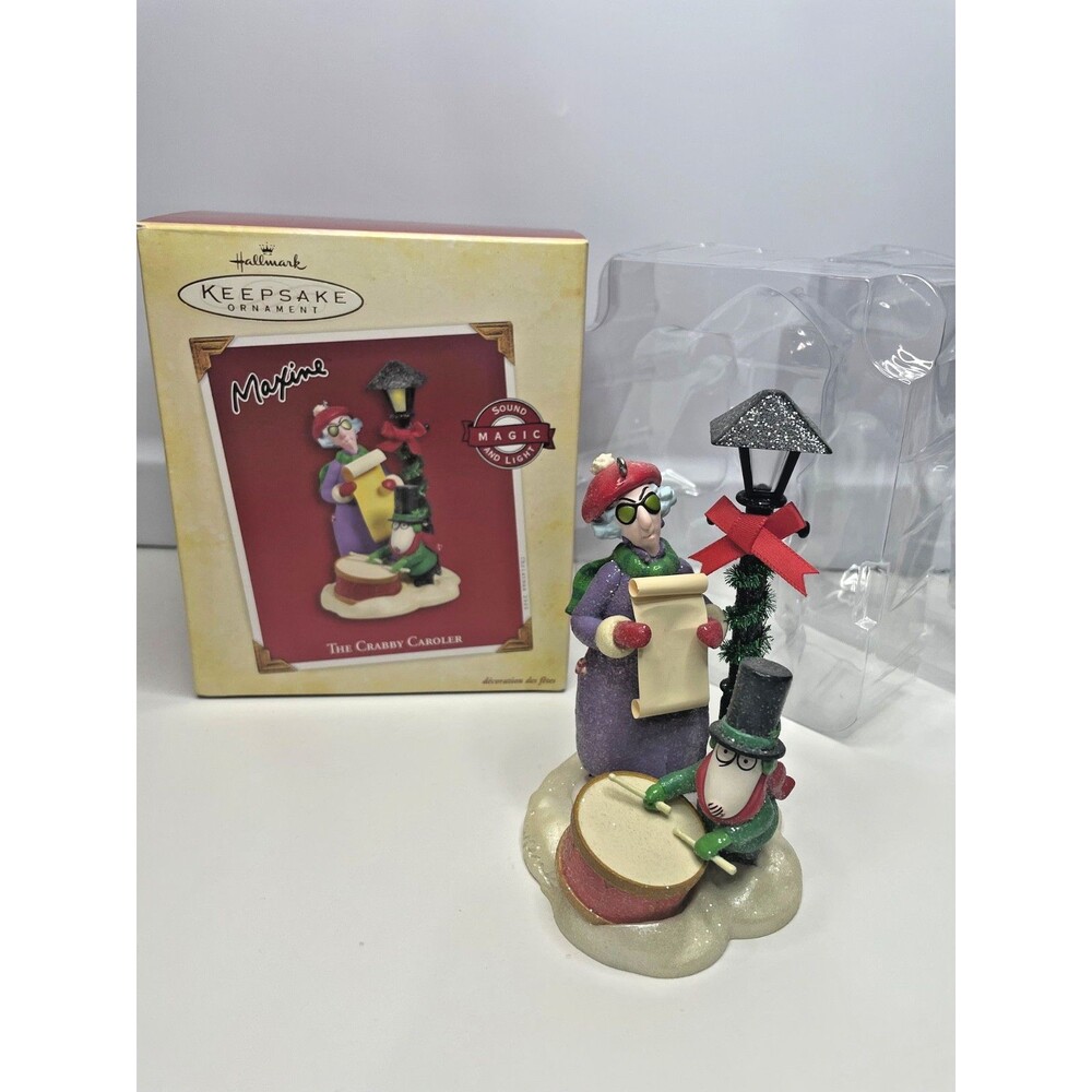 Hallmark Keepsake Ornament 2005 The Crabby Caroler Maxine Floyd Magic Sound
